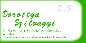 dorottya szilvagyi business card